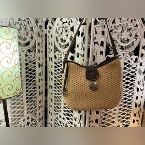 BRIGHTON STRAW  CROSSBAG/SATCHEL